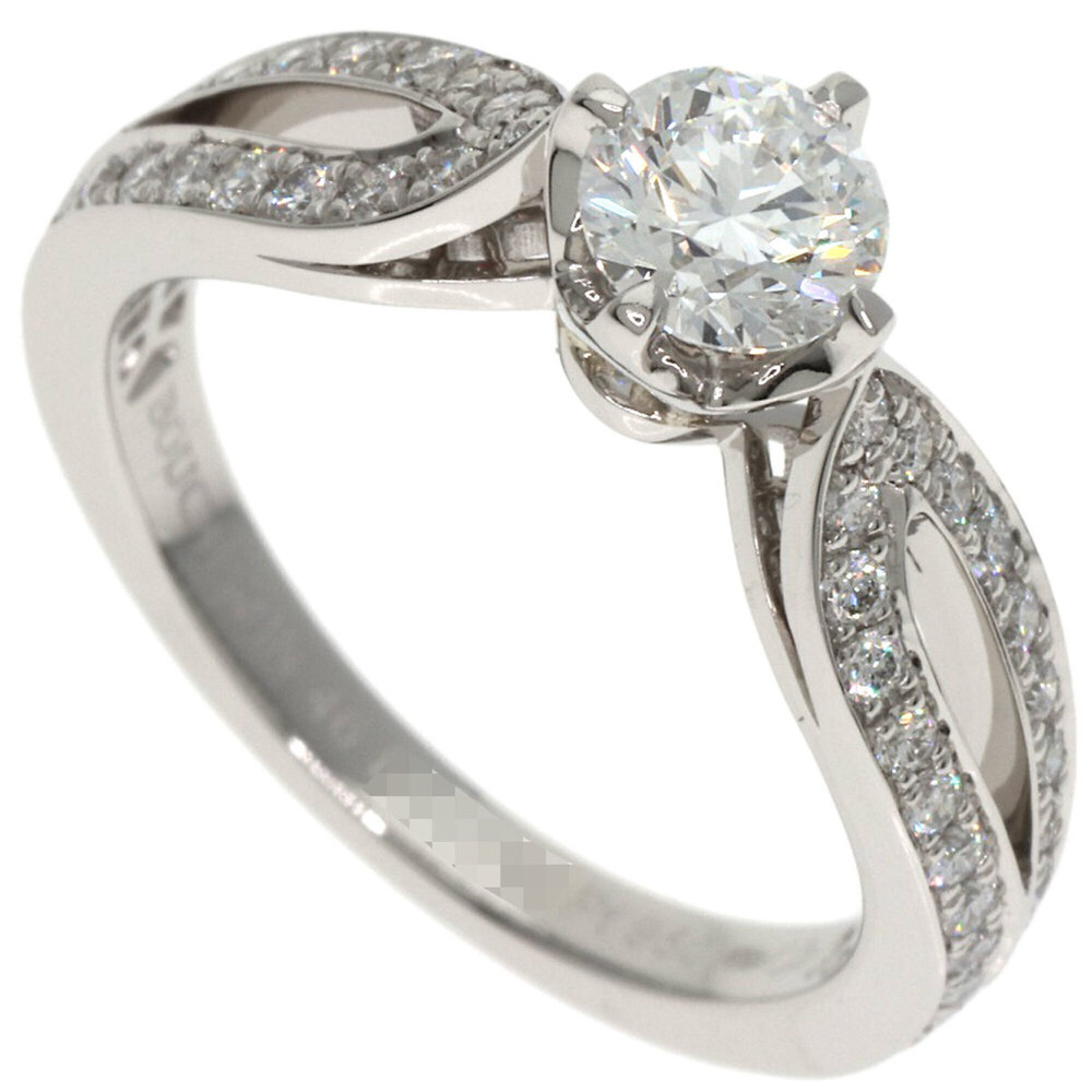 BOUCHERON Silver Diamond Ring #46